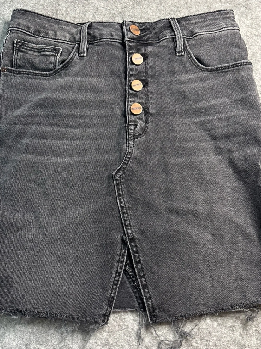 Sanctuary Black Denim Jeans with Copper Button